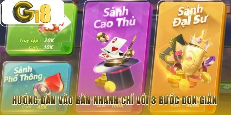 Hướng dẫn vào bàn nhanh chóng chỉ qua ba bước thao tác đơn giản