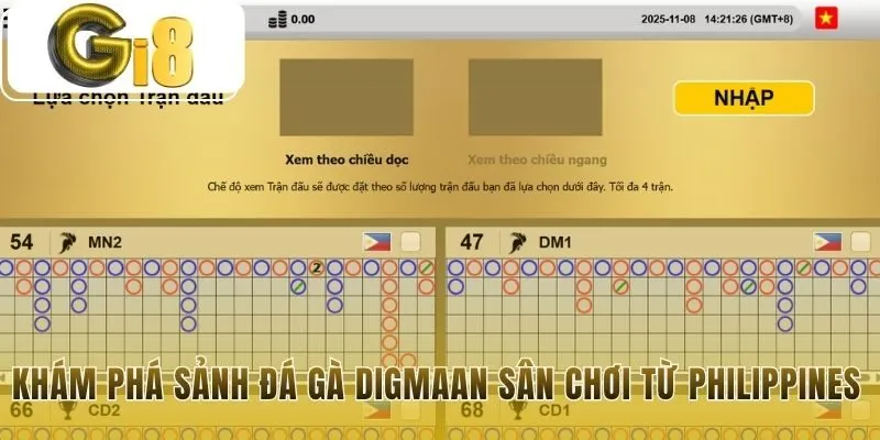 Đá gà Digmaan một sân chơi chuyên nghiệp từ Philippines