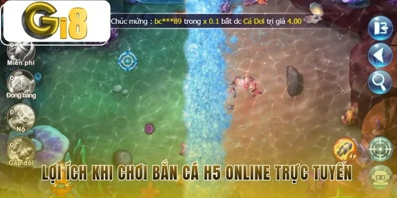 Chơi bắn cá H5 trực tuyến tiện lợi không cần cài đặt